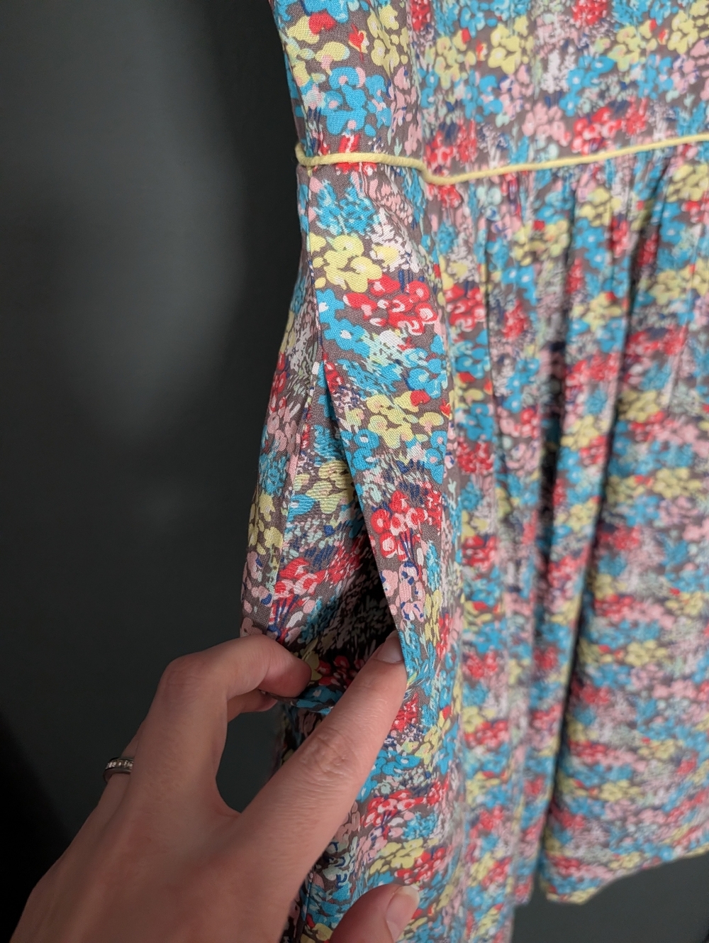Matilda Jane Hello Lovely Multicolor Floral Sleeveless Mini Dress 0035 - Picture 4 of 8